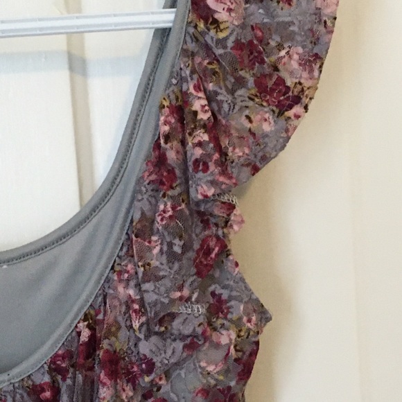 Seduction Lace Floral Ruffle Summer Dress - Picture 6 of 8